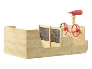 ADMIRAL WOODEN PLAY BOAT 3D 모델