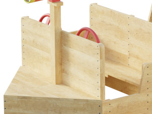 ADMIRAL WOODEN PLAY BOAT 3D 모델