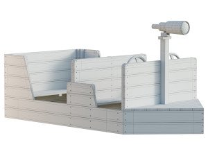 ADMIRAL WOODEN PLAY BOAT 3D 모델