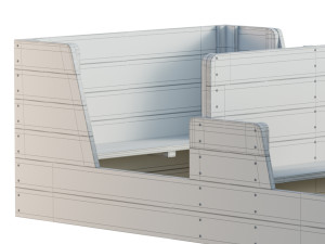 ADMIRAL WOODEN PLAY BOAT 3D 모델