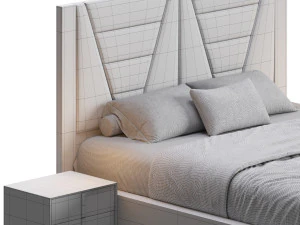 Akil 침대 디자인 3D 모델