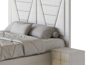 Akil 침대 디자인 3D 모델