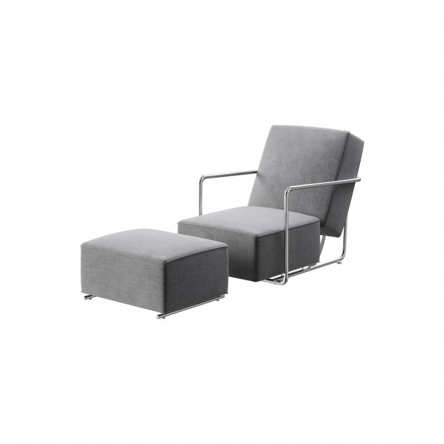 Armchair Flexform 3D Model .c4d .max .obj .3ds .fbx .stl .blend 
