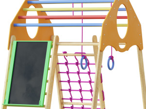 Childrens sports bunk BambinoWood Plus 3D Model