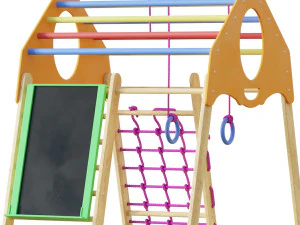 Childrens sports bunk BambinoWood Plus 3D Model