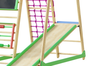 Childrens sports bunk BambinoWood Plus 3D Model