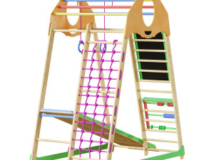 Childrens sports bunk BambinoWood Plus 3D Model