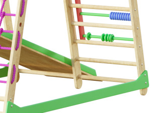 Childrens sports bunk BambinoWood Plus 3D Model