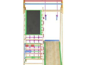 Childrens sports bunk BambinoWood Plus 3D Model