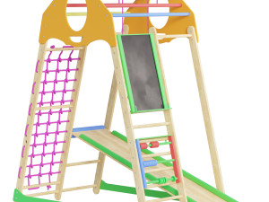 Childrens sports bunk BambinoWood Plus 3D Model
