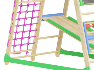 Childrens sports bunk BambinoWood Plus 3D Model
