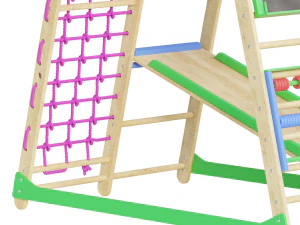 Childrens sports bunk BambinoWood Plus 3D Model
