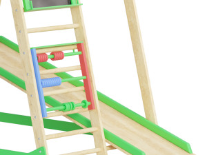 Childrens sports bunk BambinoWood Plus 3D Model