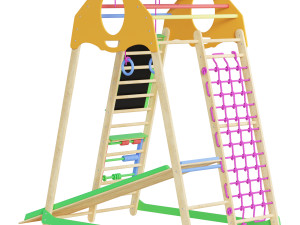 Childrens sports bunk BambinoWood Plus 3D Model