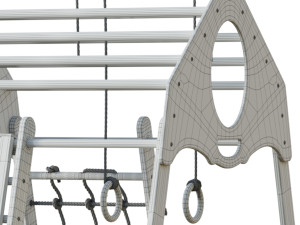 Childrens sports bunk BambinoWood Plus 3D Model