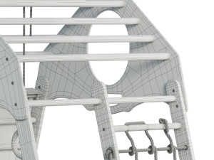 Childrens sports bunk BambinoWood Plus 3D Model