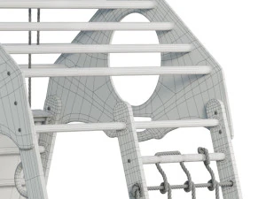 Childrens sports bunk BambinoWood Plus 3D Model