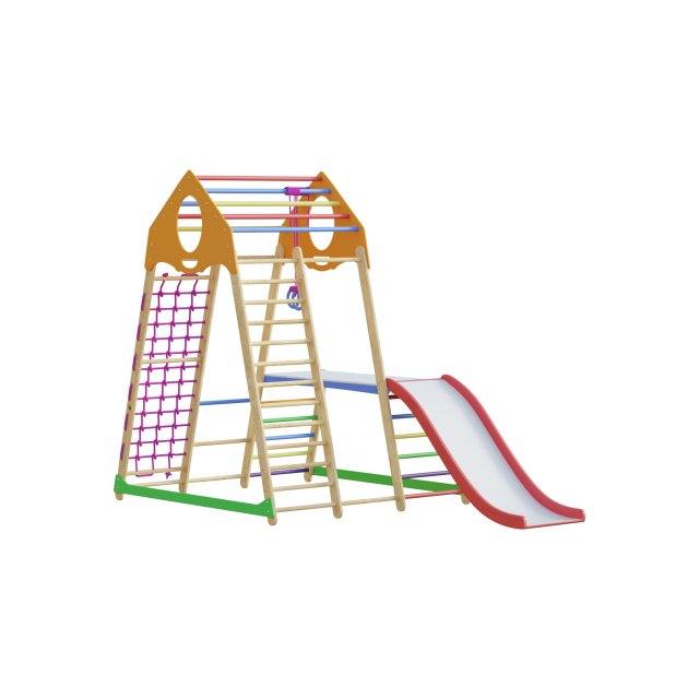 Childrens sports complex BambinoWood Plus 1-1 3D 모델 .c4d .max .obj .3ds .fbx .stl .blend 