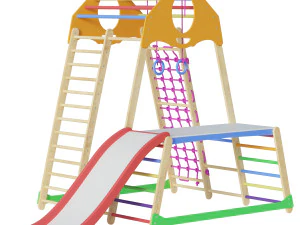 Childrens sports complex BambinoWood Plus 1-1 3D Model