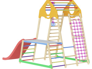 Childrens sports complex BambinoWood Plus 1-1 3D 모델
