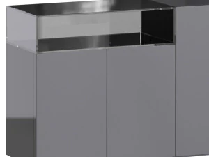 Black glass sideboard 3D Model