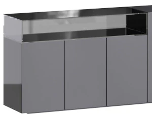 Black glass sideboard 3D Model