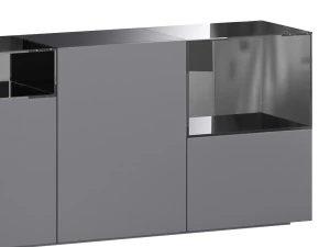 Black glass sideboard 3D Model