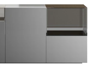 Black glass sideboard 3D Model