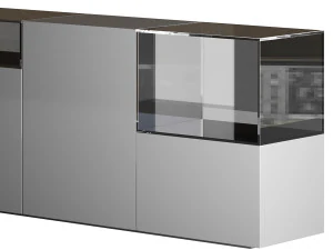 Black glass sideboard 3D Model