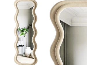 BOJOY Full Length Irregular Wavy Mirror 3D Model