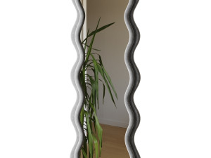 BOJOY Full Length Irregular Wavy Mirror 3D-Modell