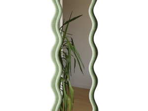 BOJOY Full Length Irregular Wavy Mirror 3D-Modell