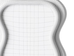 BOJOY Full Length Irregular Wavy Mirror 3D-Modell