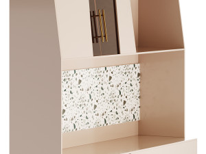 Cabinet with high shelves for the kitchen 3D मॉडल