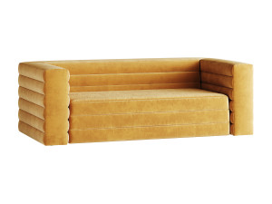CAMEL VELVET SOFA Model 3D