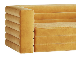 CAMEL VELVET SOFA Model 3D