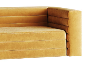 CAMEL VELVET SOFA Model 3D