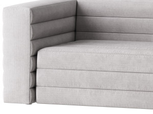 CAMEL VELVET SOFA Model 3D