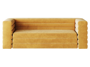 CAMEL VELVET SOFA Model 3D
