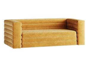 CAMEL VELVET SOFA Model 3D