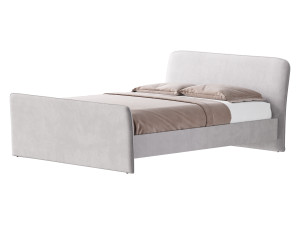 CAMERANO CREAM UPHOLSTERED QUEEN SLEIGH BED 3D Модель