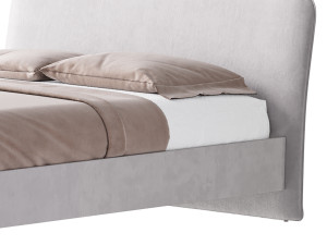CAMERANO CREAM UPHOLSTERED QUEEN SLEIGH BED 3D Модель