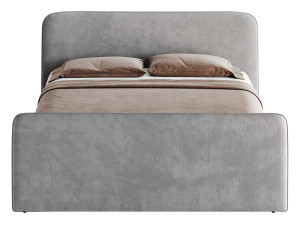 CAMERANO CREAM UPHOLSTERED QUEEN SLEIGH BED 3D Модель