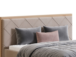 Casa Padrino luxury double bed natural 3D Model