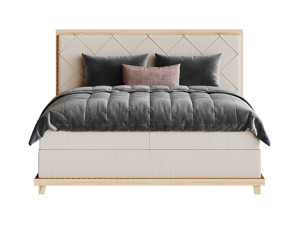 Casa Padrino luxury double bed natural 3D Model
