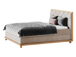 Casa Padrino luxury double bed natural 3D Model