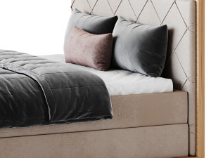 Casa Padrino luxury double bed natural 3D Model