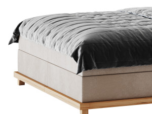Casa Padrino luxury double bed natural 3D Model