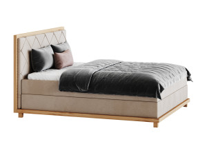 Casa Padrino luxury double bed natural 3D Model