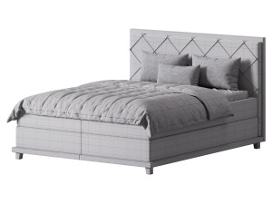 Casa Padrino luxury double bed natural 3D Model